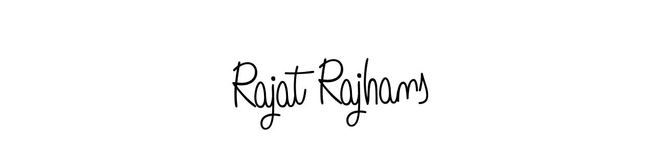 You should practise on your own different ways (Angelique-Rose-font-FFP) to write your name (Rajat Rajhans) in signature. don't let someone else do it for you. Rajat Rajhans signature style 5 images and pictures png