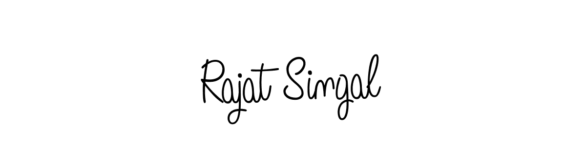 Design your own signature with our free online signature maker. With this signature software, you can create a handwritten (Angelique-Rose-font-FFP) signature for name Rajat Singal. Rajat Singal signature style 5 images and pictures png