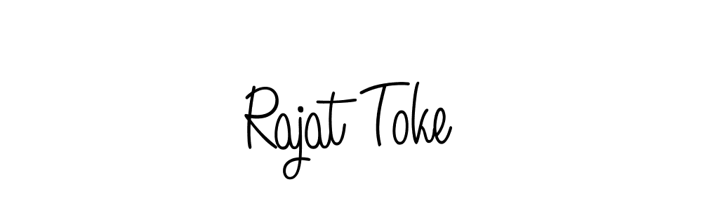 Design your own signature with our free online signature maker. With this signature software, you can create a handwritten (Angelique-Rose-font-FFP) signature for name Rajat Toke. Rajat Toke signature style 5 images and pictures png