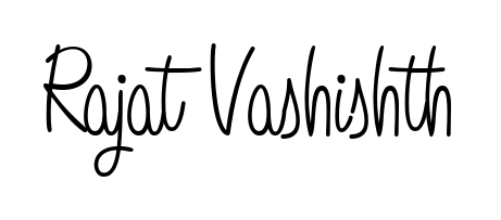 You can use this online signature creator to create a handwritten signature for the name Rajat Vashishth. This is the best online autograph maker. Rajat Vashishth signature style 5 images and pictures png