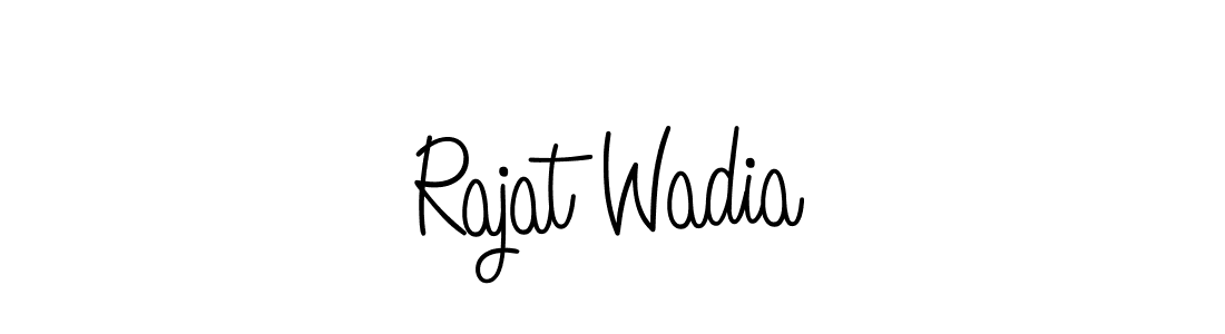 Make a beautiful signature design for name Rajat Wadia. Use this online signature maker to create a handwritten signature for free. Rajat Wadia signature style 5 images and pictures png