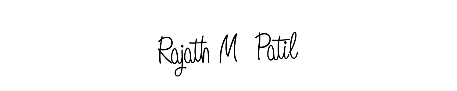 Rajath M  Patil stylish signature style. Best Handwritten Sign (Angelique-Rose-font-FFP) for my name. Handwritten Signature Collection Ideas for my name Rajath M  Patil. Rajath M  Patil signature style 5 images and pictures png
