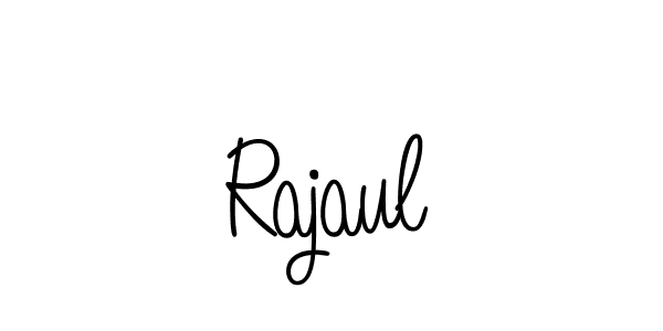 How to make Rajaul name signature. Use Angelique-Rose-font-FFP style for creating short signs online. This is the latest handwritten sign. Rajaul signature style 5 images and pictures png