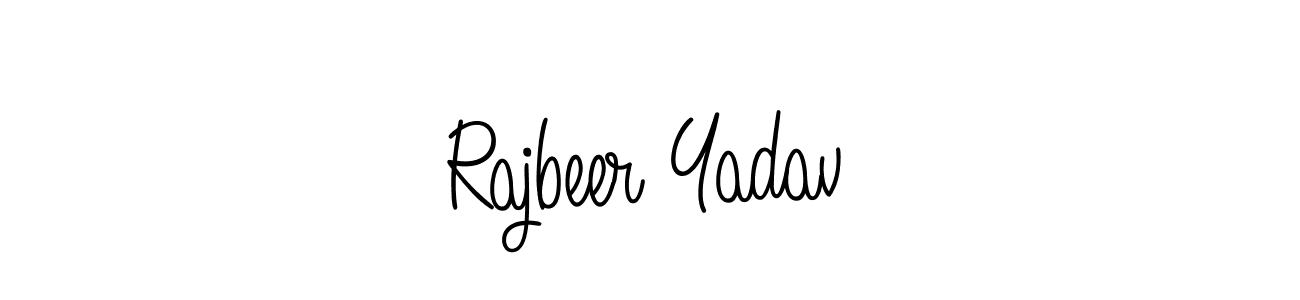 The best way (Angelique-Rose-font-FFP) to make a short signature is to pick only two or three words in your name. The name Rajbeer Yadav include a total of six letters. For converting this name. Rajbeer Yadav signature style 5 images and pictures png