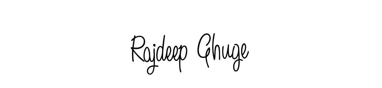 Create a beautiful signature design for name Rajdeep Ghuge. With this signature (Angelique-Rose-font-FFP) fonts, you can make a handwritten signature for free. Rajdeep Ghuge signature style 5 images and pictures png