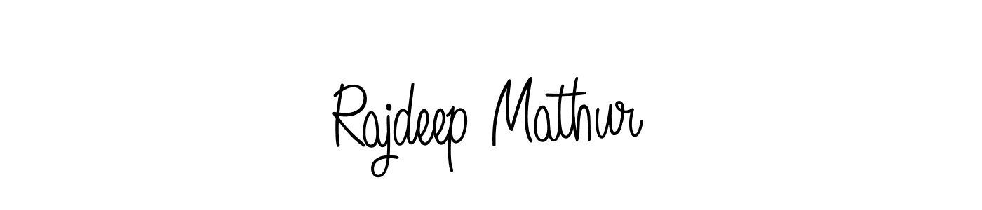 Make a beautiful signature design for name Rajdeep Mathur. With this signature (Angelique-Rose-font-FFP) style, you can create a handwritten signature for free. Rajdeep Mathur signature style 5 images and pictures png