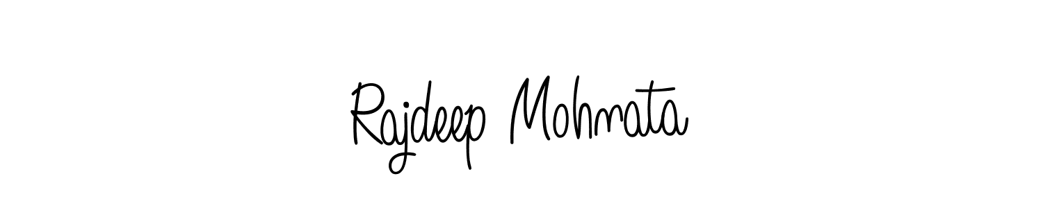 How to make Rajdeep Mohnata name signature. Use Angelique-Rose-font-FFP style for creating short signs online. This is the latest handwritten sign. Rajdeep Mohnata signature style 5 images and pictures png