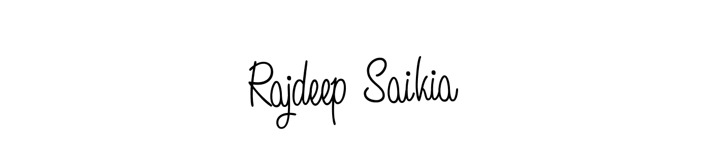 Use a signature maker to create a handwritten signature online. With this signature software, you can design (Angelique-Rose-font-FFP) your own signature for name Rajdeep Saikia. Rajdeep Saikia signature style 5 images and pictures png