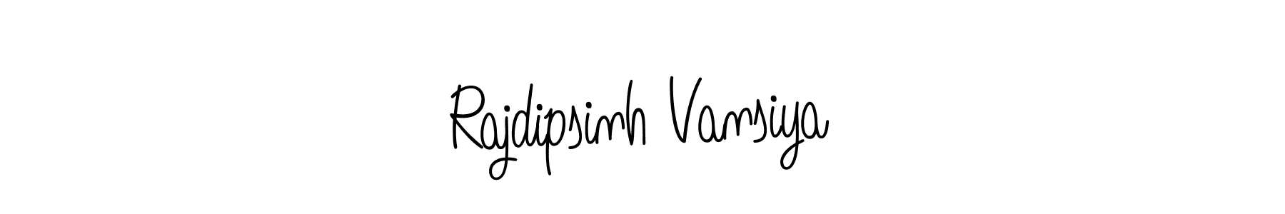 Design your own signature with our free online signature maker. With this signature software, you can create a handwritten (Angelique-Rose-font-FFP) signature for name Rajdipsinh Vansiya. Rajdipsinh Vansiya signature style 5 images and pictures png