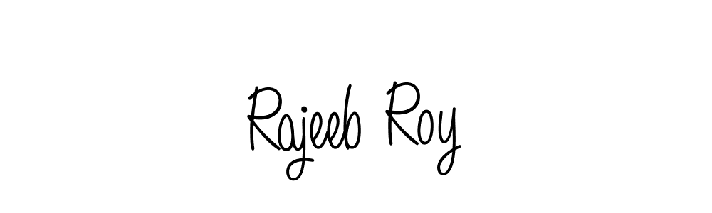 Make a beautiful signature design for name Rajeeb Roy. With this signature (Angelique-Rose-font-FFP) style, you can create a handwritten signature for free. Rajeeb Roy signature style 5 images and pictures png