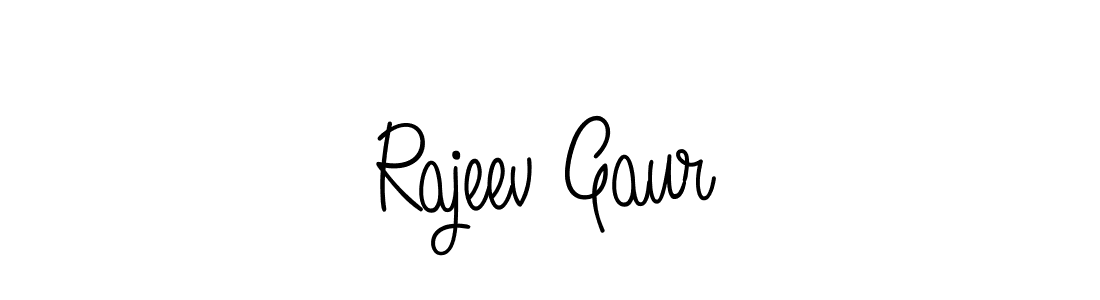 Make a beautiful signature design for name Rajeev Gaur. With this signature (Angelique-Rose-font-FFP) style, you can create a handwritten signature for free. Rajeev Gaur signature style 5 images and pictures png
