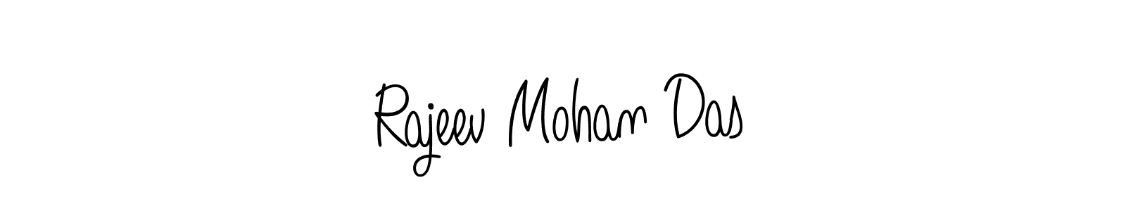 Also we have Rajeev Mohan Das name is the best signature style. Create professional handwritten signature collection using Angelique-Rose-font-FFP autograph style. Rajeev Mohan Das signature style 5 images and pictures png