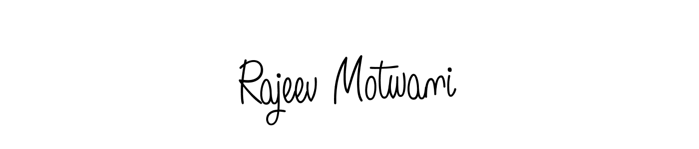 Best and Professional Signature Style for Rajeev Motwani. Angelique-Rose-font-FFP Best Signature Style Collection. Rajeev Motwani signature style 5 images and pictures png