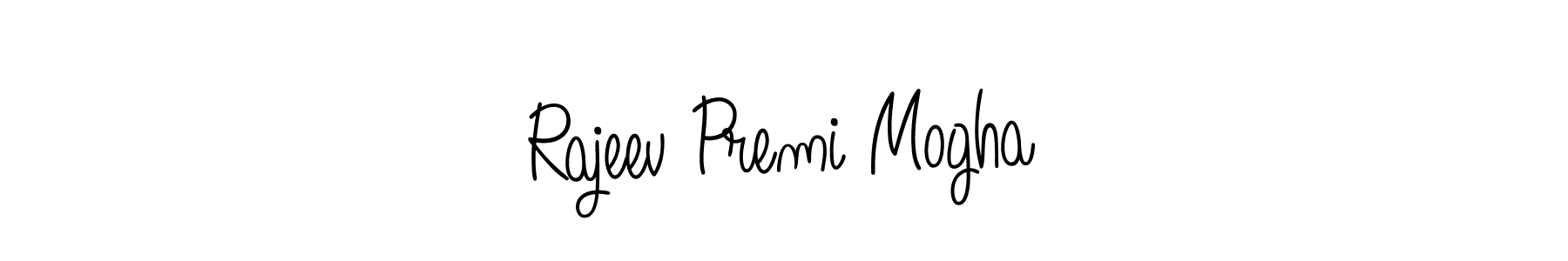 if you are searching for the best signature style for your name Rajeev Premi Mogha. so please give up your signature search. here we have designed multiple signature styles  using Angelique-Rose-font-FFP. Rajeev Premi Mogha signature style 5 images and pictures png
