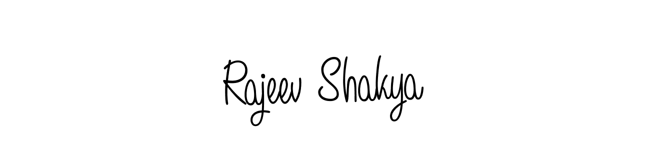 Create a beautiful signature design for name Rajeev Shakya. With this signature (Angelique-Rose-font-FFP) fonts, you can make a handwritten signature for free. Rajeev Shakya signature style 5 images and pictures png