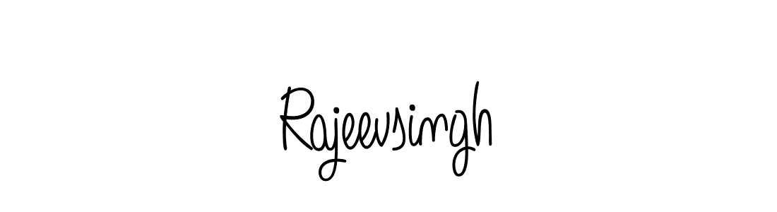 How to make Rajeevsingh name signature. Use Angelique-Rose-font-FFP style for creating short signs online. This is the latest handwritten sign. Rajeevsingh signature style 5 images and pictures png