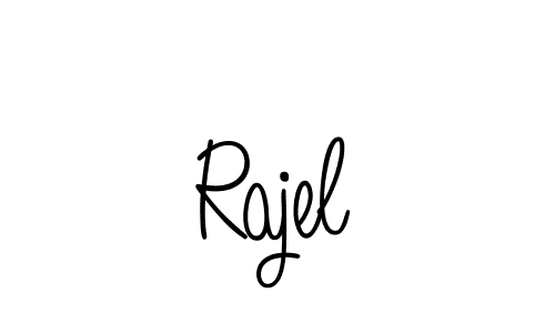 Design your own signature with our free online signature maker. With this signature software, you can create a handwritten (Angelique-Rose-font-FFP) signature for name Rajel. Rajel signature style 5 images and pictures png