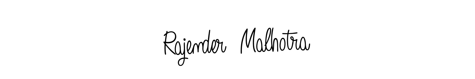 This is the best signature style for the Rajender  Malhotra name. Also you like these signature font (Angelique-Rose-font-FFP). Mix name signature. Rajender  Malhotra signature style 5 images and pictures png