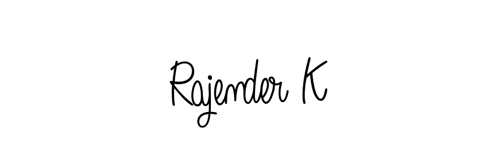 Make a beautiful signature design for name Rajender K. Use this online signature maker to create a handwritten signature for free. Rajender K signature style 5 images and pictures png