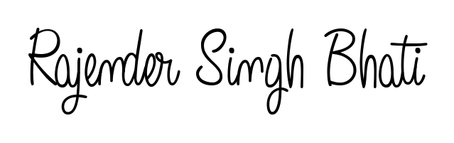 Design your own signature with our free online signature maker. With this signature software, you can create a handwritten (Angelique-Rose-font-FFP) signature for name Rajender Singh Bhati. Rajender Singh Bhati signature style 5 images and pictures png