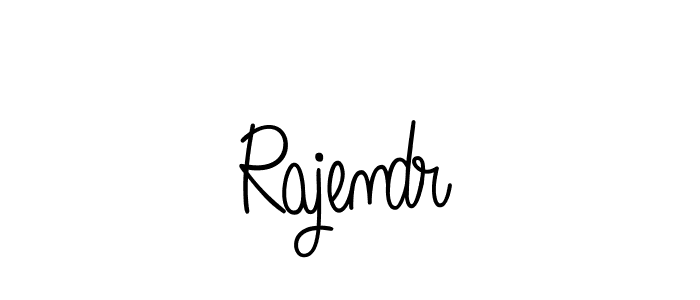 How to make Rajendr name signature. Use Angelique-Rose-font-FFP style for creating short signs online. This is the latest handwritten sign. Rajendr signature style 5 images and pictures png