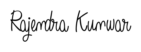 Designed for modern professionals: Rajendra Kunwar name signature crafted with Angelique-Rose-font-FFP script. Ready for digital PDF workflows. Rajendra Kunwar signature style 5 images and pictures png