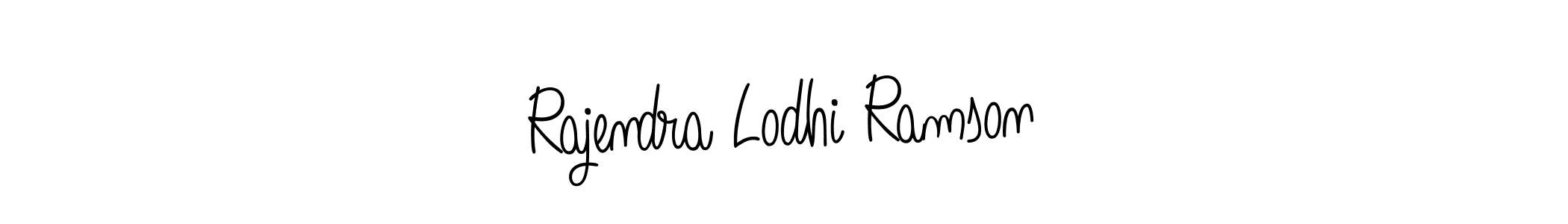 Create a beautiful signature design for name Rajendra Lodhi Ramson. With this signature (Angelique-Rose-font-FFP) fonts, you can make a handwritten signature for free. Rajendra Lodhi Ramson signature style 5 images and pictures png