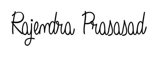 Enhance your business communications with Rajendra Prasasad signature in Angelique-Rose-font-FFP lettering. Clean, modern, and universally compatible. Rajendra Prasasad signature style 5 images and pictures png