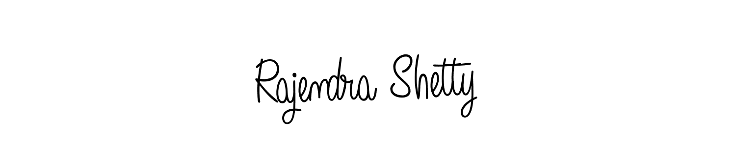 Use a signature maker to create a handwritten signature online. With this signature software, you can design (Angelique-Rose-font-FFP) your own signature for name Rajendra Shetty. Rajendra Shetty signature style 5 images and pictures png