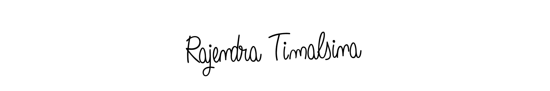 How to make Rajendra Timalsina name signature. Use Angelique-Rose-font-FFP style for creating short signs online. This is the latest handwritten sign. Rajendra Timalsina signature style 5 images and pictures png