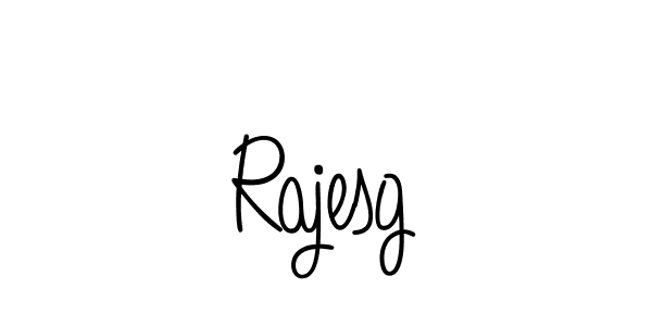 How to make Rajesg name signature. Use Angelique-Rose-font-FFP style for creating short signs online. This is the latest handwritten sign. Rajesg signature style 5 images and pictures png
