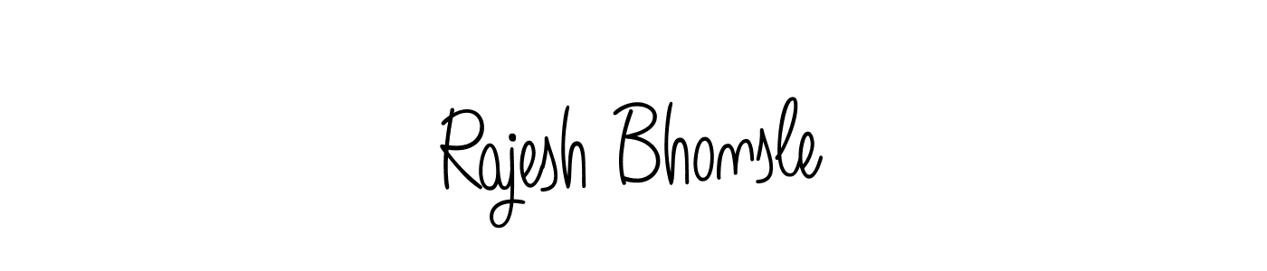 Make a beautiful signature design for name Rajesh Bhonsle. With this signature (Angelique-Rose-font-FFP) style, you can create a handwritten signature for free. Rajesh Bhonsle signature style 5 images and pictures png