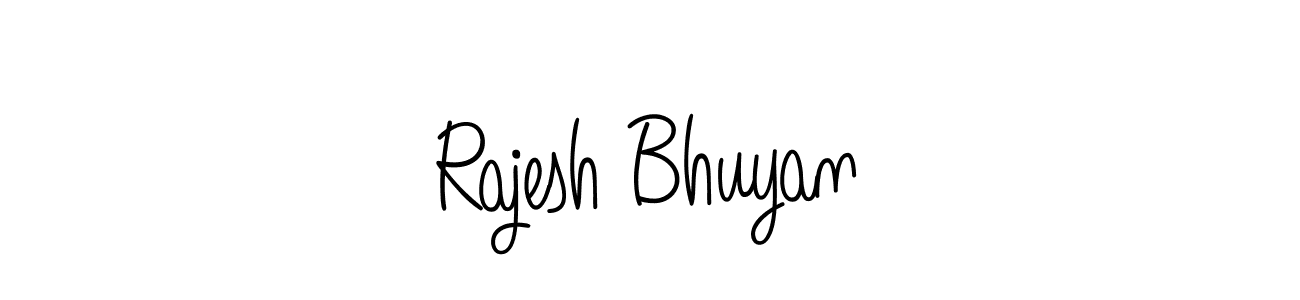 Design your own signature with our free online signature maker. With this signature software, you can create a handwritten (Angelique-Rose-font-FFP) signature for name Rajesh Bhuyan. Rajesh Bhuyan signature style 5 images and pictures png