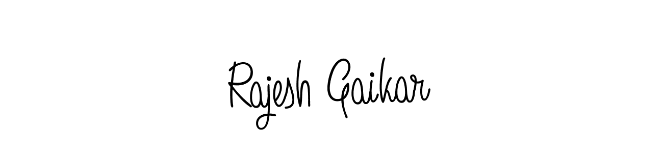 Design your own signature with our free online signature maker. With this signature software, you can create a handwritten (Angelique-Rose-font-FFP) signature for name Rajesh Gaikar. Rajesh Gaikar signature style 5 images and pictures png