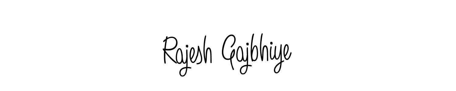 How to make Rajesh Gajbhiye name signature. Use Angelique-Rose-font-FFP style for creating short signs online. This is the latest handwritten sign. Rajesh Gajbhiye signature style 5 images and pictures png