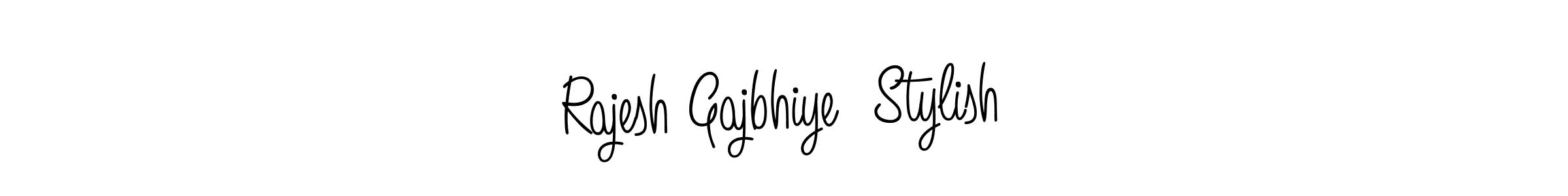 You should practise on your own different ways (Angelique-Rose-font-FFP) to write your name (Rajesh Gajbhiye  Stylish) in signature. don't let someone else do it for you. Rajesh Gajbhiye  Stylish signature style 5 images and pictures png