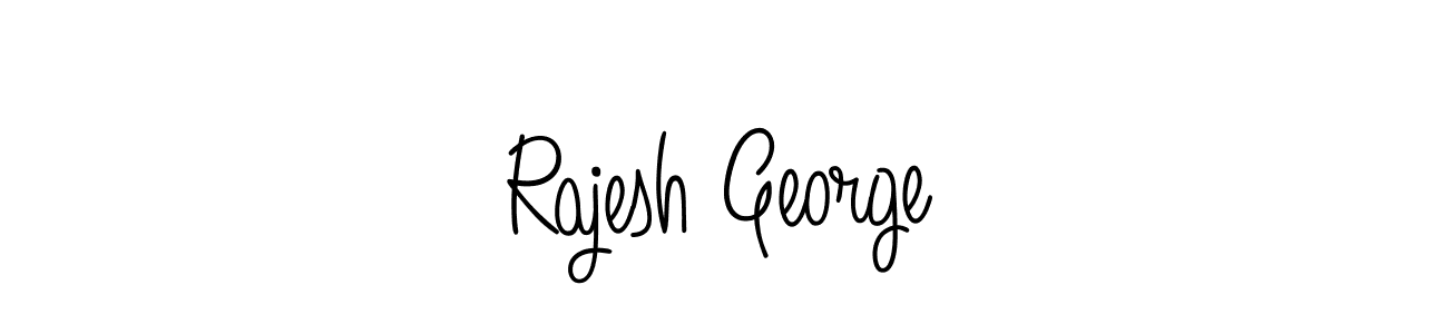 Create a beautiful signature design for name Rajesh George. With this signature (Angelique-Rose-font-FFP) fonts, you can make a handwritten signature for free. Rajesh George signature style 5 images and pictures png