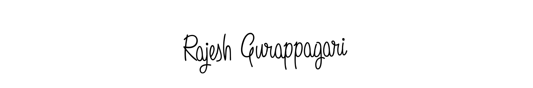You should practise on your own different ways (Angelique-Rose-font-FFP) to write your name (Rajesh Gurappagari) in signature. don't let someone else do it for you. Rajesh Gurappagari signature style 5 images and pictures png