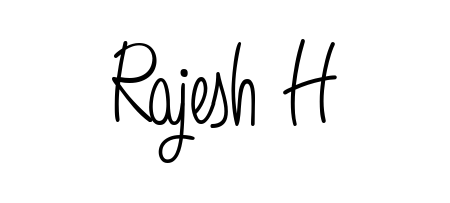 Generate high-definition signature styles for Rajesh H. The Angelique-Rose-font-FFP typeface ensures crisp legibility and sophisticated design. Rajesh H signature style 5 images and pictures png