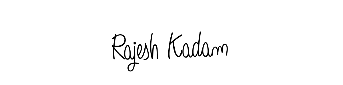 How to Draw Rajesh Kadam signature style? Angelique-Rose-font-FFP is a latest design signature styles for name Rajesh Kadam. Rajesh Kadam signature style 5 images and pictures png