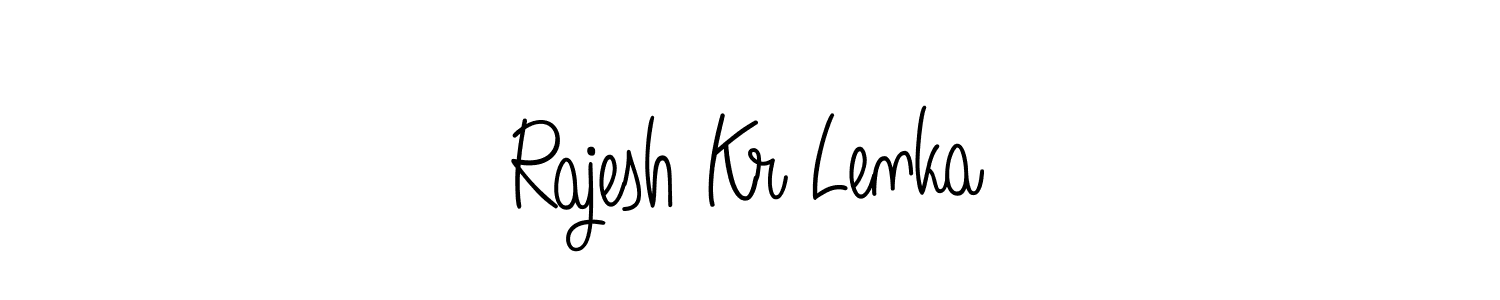 Make a beautiful signature design for name Rajesh Kr Lenka. With this signature (Angelique-Rose-font-FFP) style, you can create a handwritten signature for free. Rajesh Kr Lenka signature style 5 images and pictures png