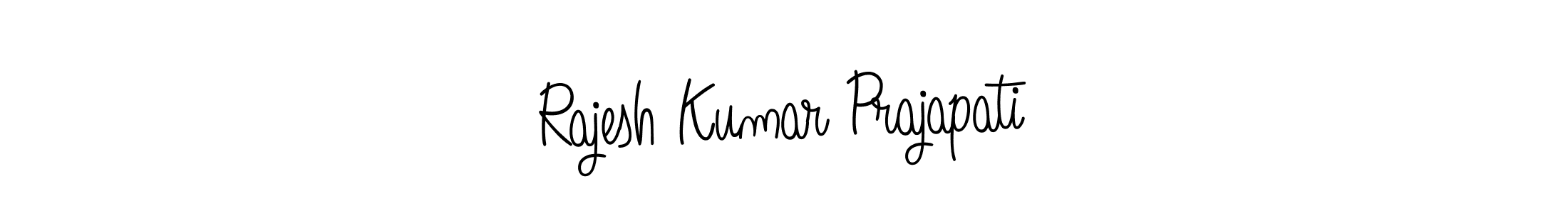 The best way (Angelique-Rose-font-FFP) to make a short signature is to pick only two or three words in your name. The name Rajesh Kumar Prajapati include a total of six letters. For converting this name. Rajesh Kumar Prajapati signature style 5 images and pictures png
