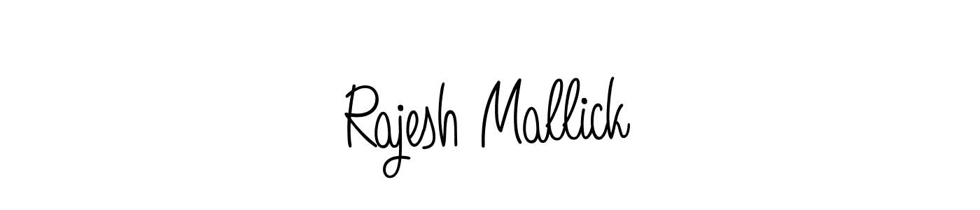 Design your own signature with our free online signature maker. With this signature software, you can create a handwritten (Angelique-Rose-font-FFP) signature for name Rajesh Mallick. Rajesh Mallick signature style 5 images and pictures png