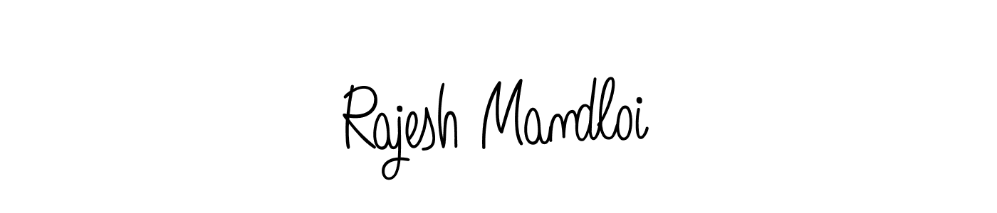 Create a beautiful signature design for name Rajesh Mandloi. With this signature (Angelique-Rose-font-FFP) fonts, you can make a handwritten signature for free. Rajesh Mandloi signature style 5 images and pictures png