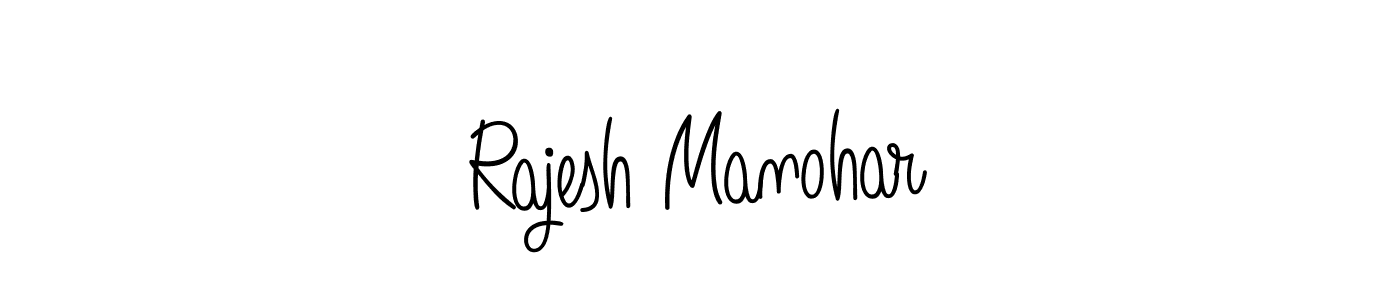 Also we have Rajesh Manohar name is the best signature style. Create professional handwritten signature collection using Angelique-Rose-font-FFP autograph style. Rajesh Manohar signature style 5 images and pictures png