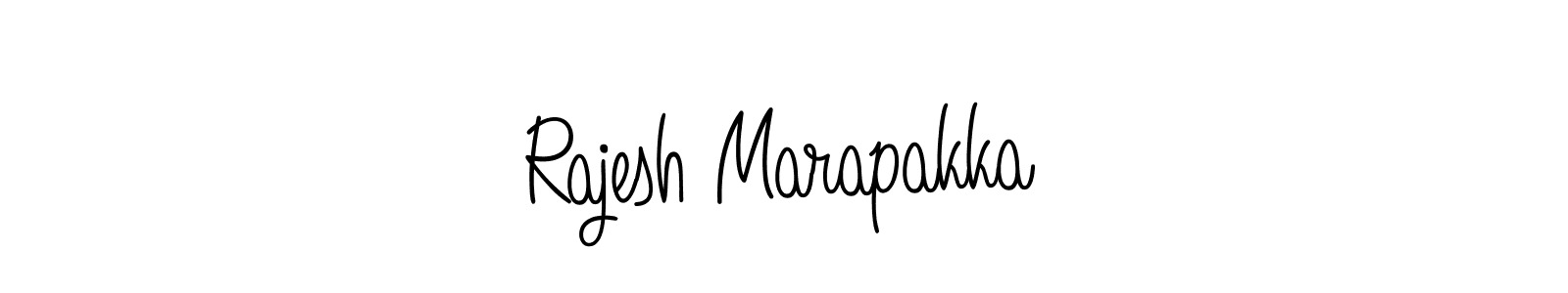 Create a beautiful signature design for name Rajesh Marapakka. With this signature (Angelique-Rose-font-FFP) fonts, you can make a handwritten signature for free. Rajesh Marapakka signature style 5 images and pictures png