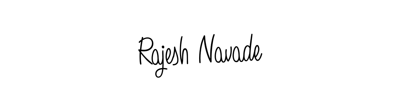 Make a beautiful signature design for name Rajesh Navade. With this signature (Angelique-Rose-font-FFP) style, you can create a handwritten signature for free. Rajesh Navade signature style 5 images and pictures png