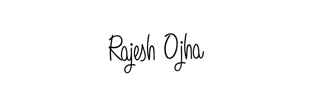 Make a beautiful signature design for name Rajesh Ojha. With this signature (Angelique-Rose-font-FFP) style, you can create a handwritten signature for free. Rajesh Ojha signature style 5 images and pictures png