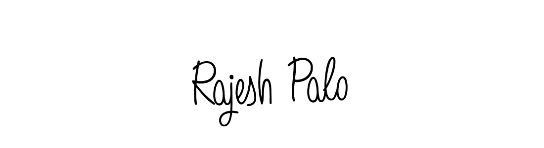 Make a beautiful signature design for name Rajesh Palo. With this signature (Angelique-Rose-font-FFP) style, you can create a handwritten signature for free. Rajesh Palo signature style 5 images and pictures png