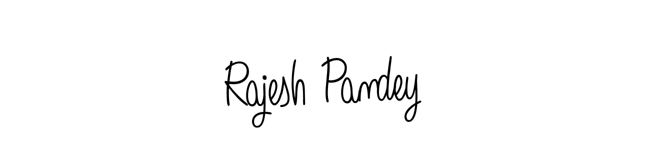 Use a signature maker to create a handwritten signature online. With this signature software, you can design (Angelique-Rose-font-FFP) your own signature for name Rajesh Pandey. Rajesh Pandey signature style 5 images and pictures png